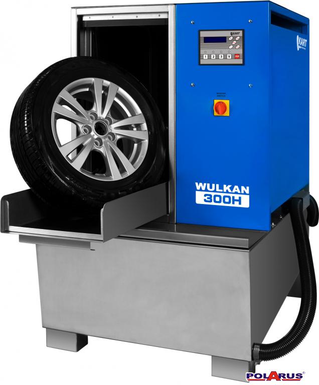 Мойка для колес Wulkan-300H Автоматическая мойка Wulkan-300H для колес легковых и полугрузовых автомобилей со всеми видами дисков и шин, диаметром 580-800 мм с системой нагрева воды для более эффективной мойки.