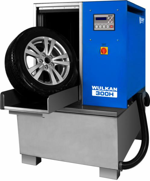 Мойка для колес Wulkan-300H Автоматическая мойка Wulkan-300H для колес легковых и полугрузовых автомобилей со всеми видами дисков и шин, диаметром 580-800 мм с системой нагрева воды для более эффективной мойки.